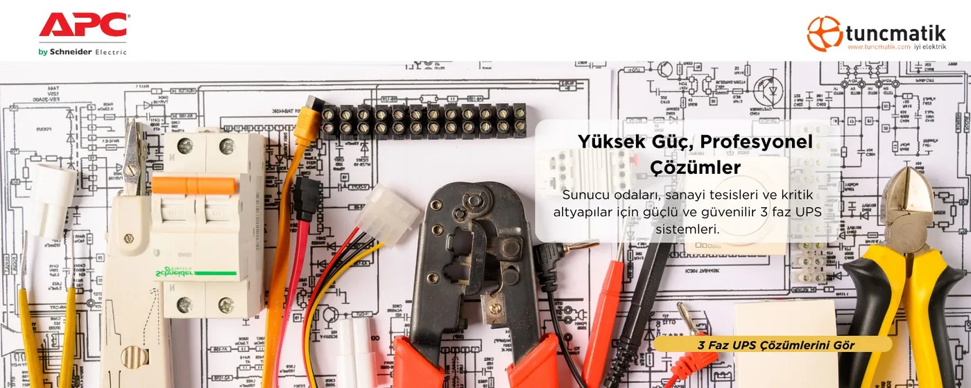 3 Faz UPS — Endüstriyel ve veri merkezi güç çözümleri