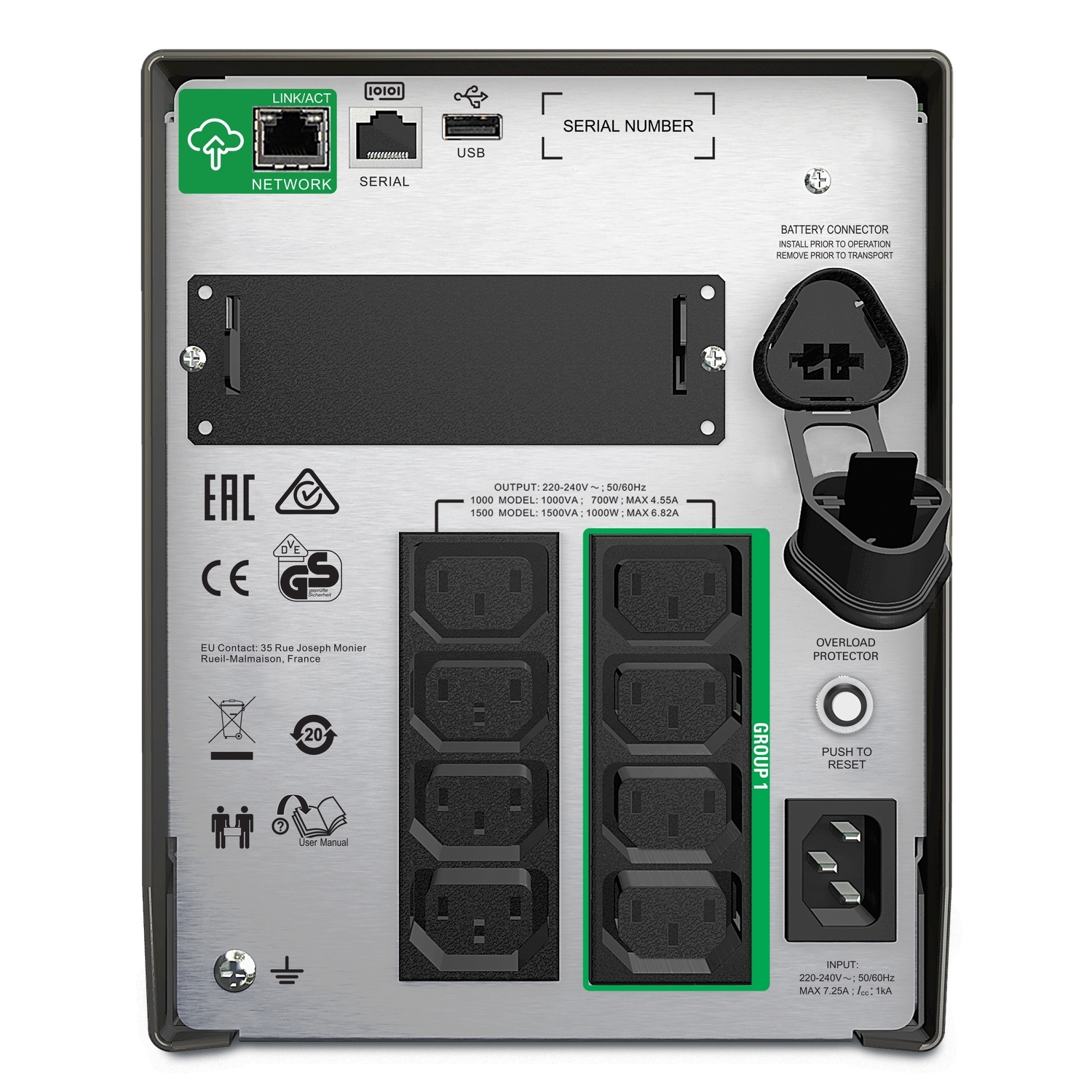 Apc SMT1500IC Apc Smart-Ups 1500VA LCD 230V With Smartconnect