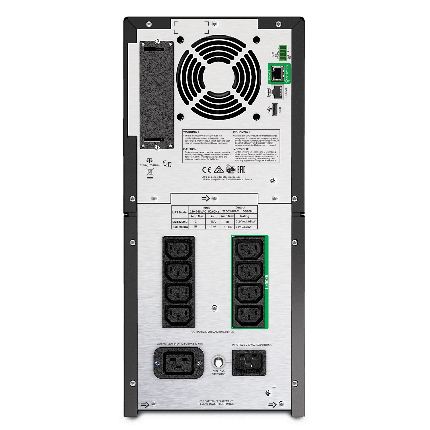 Apc SMT3000IC Smart-Ups 3000VA LCD 230V With Smart Connect Kesintisiz Güç Kaynağı