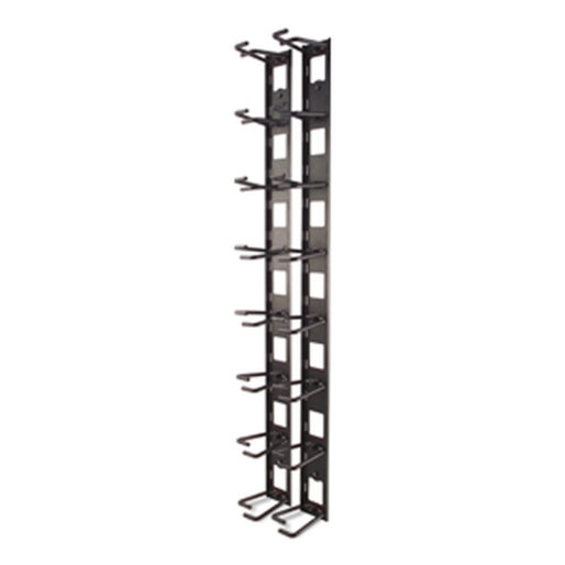 AR8442 Vertical Cable Organizer, 8 Cable Rings, Zero U