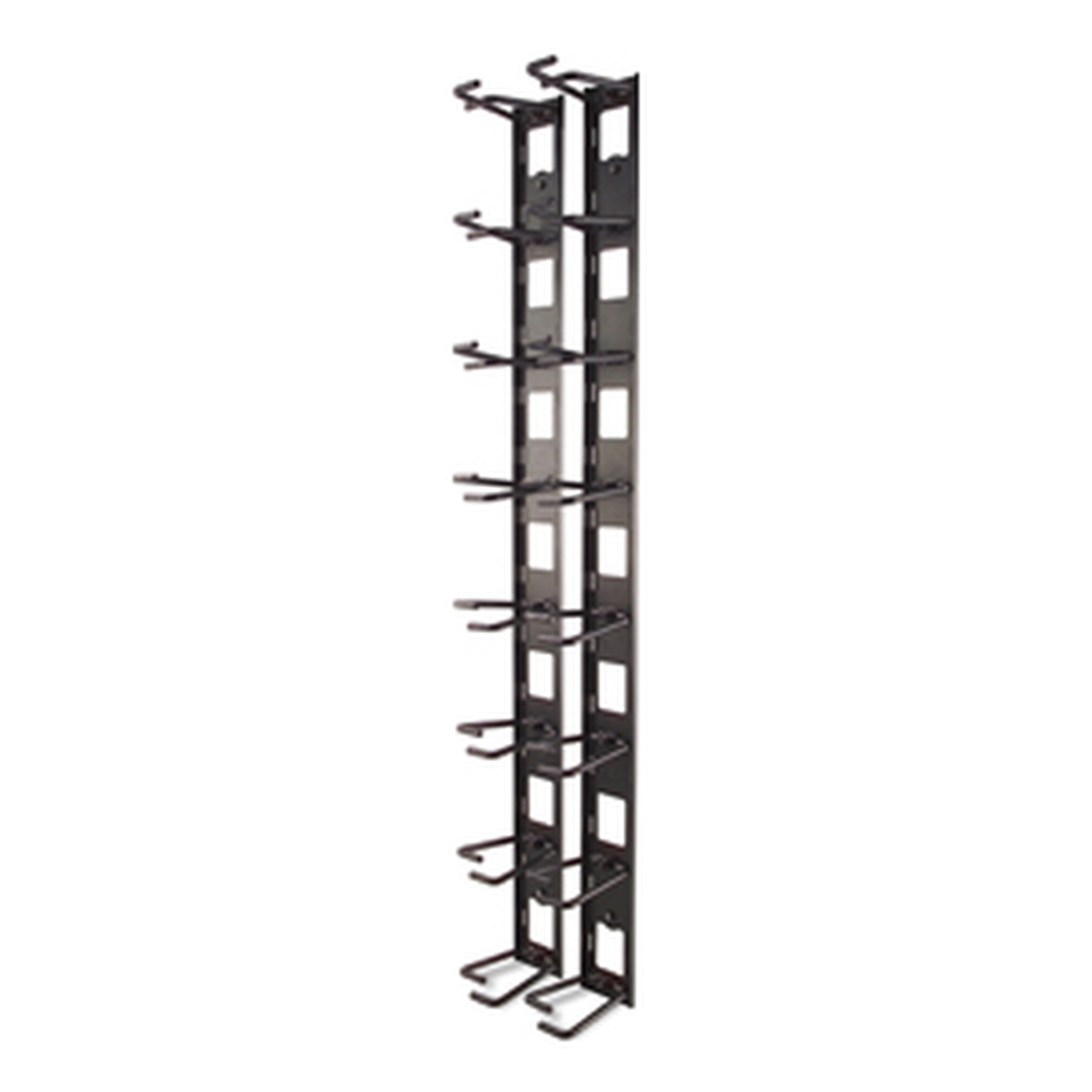 AR8442 Vertical Cable Organizer, 8 Cable Rings, Zero U