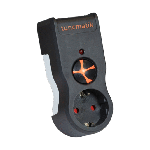 Tuncmatik PowerSurge 1 Tekli Akım Korumalı Priz – Siyah