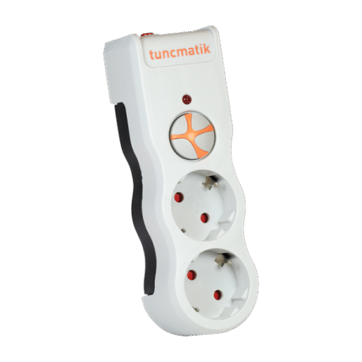 Tuncmatik PowerSurge 2 İkili Akım Korumalı Priz – Beyaz