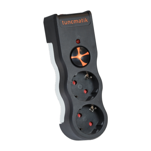Tuncmatik PowerSurge 2 İkili Akım Korumalı Priz – Siyah