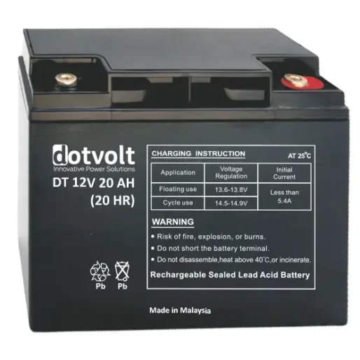 Dotvolt DT 12V 18Ah VRLA Bakımsız Kuru Akü