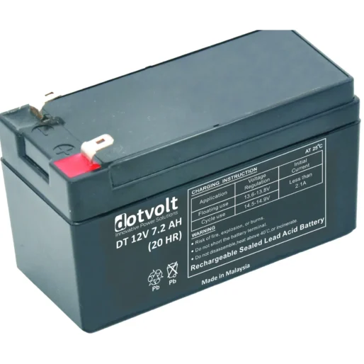 Dotvolt DT 12V 7.2Ah VRLA Bakımsız Kuru Akü